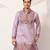 LAVENDER VISCOSE SILK THREAD & SEQUINS EMBROIDERED WORK FESTIVAL MARRIAGE PARTY WEAR STRAIGHT MENS KURTA WITH PANT