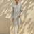 Grey woven cotton kurta set