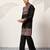 BLACK VISCOSE SILK THREAD & SEQUINS EMBROIDERED WORK FESTIVAL MARRIAGE PARTY WEAR STRAIGHT MENS KURTA WITH PANT