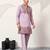 LAVENDER VISCOSE SILK THREAD & SEQUINS EMBROIDERED WORK FESTIVAL MARRIAGE PARTY WEAR STRAIGHT MENS KURTA WITH PANT