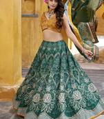 Designer Vaishali Silk Printed Chaniya Choli with Beads Work