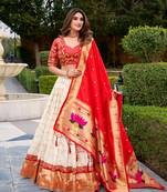 Festive Royalty in Silk Paithani Zari Weaving Chaniya Choli