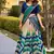 Tasar Silk Tie-Dye Print Chaniya Choli with Lace Touch-Up
