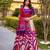 Tasar Silk Tie-Dye Print Chaniya Choli with Lace Touch-Up
