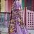 Lavender Vichitra Silk Sequins and Thread Embroidered With Kalamkari Print Border  Indian lehenga Choli
