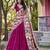 Pink Vichitra Silk Sequins and Thread Embroidered With Kalamkari Print Border wedding lehenga Choli
