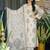Cream heavy digital printed maslin salwar kameez for women
