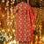 Red heavy digital printed maslin salwar kameez
