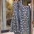 Blue heavy digital printed silk anarkali palazzo style