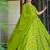 Light green heavy digital printed rayon gown style with dupatta for women