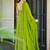 Light green heavy digital printed rayon gown style with dupatta for women