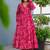 Magenta heavy digital printed rayon anarkali palazzo style