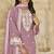 onion-pink elegant pv chanderi roman silk ready-made suit with organza dupatta