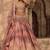 Enchanting Dusty rose Fancy fabric Zari and Sequins Embrodered Indian wedding lehenga Choli dress
