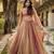 Delightful Dusty rose Carika Silk Indian wedding lehenga Choli dress