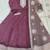 wine new arrival chanderi butti ready-made suit with santool inner & bottom and net dupatta
