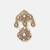 Gold plated kundan brooch