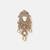 Gold plated kundan hair clip