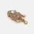 Gold plated kundan hair clip