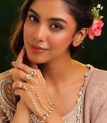 Gold plated kundan haath phool