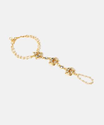 Gold plated kundan haath phool 4