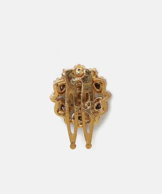 Gold plated kundan hair clip 5