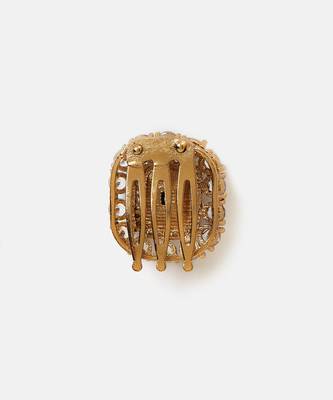 Gold plated kundan hair clip 5