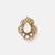 Gold plated kundan hair clip