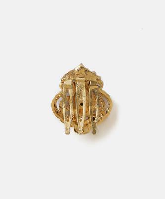 Gold plated kundan hair clip 5
