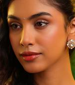 Gold plated kundan studs