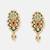 Gold plated kundan multicolor stones earrings