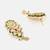 Gold plated kundan multicolor stones earrings