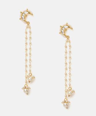 Gold plated kundan earrings 1