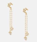 Gold plated kundan earrings