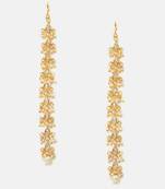 Gold plated kundan earrings