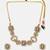 Gold plated kundan choker necklace set