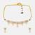 Gold plated kundan pink stones choker necklace set