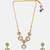 Gold plated kundan choker necklace set