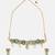 Gold plated kundan green stones choker necklace set