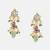 Gold plated kundan multicolor stones necklace set