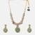 Gold plated kundan multicolor stones necklace set