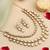 Gold plated kundan necklace set