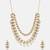 Gold plated kundan necklace set