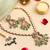 Gold plated kundan green stones necklace set
