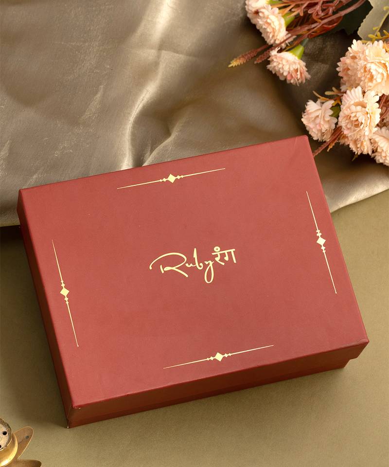 Gold plated kundan chain earrings