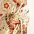 White printed satin saree with blouse piece