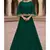 Emerald Green indowestern cape style lehenga