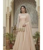 Blush Peach Anarkali Lehenga