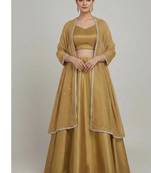 Antique Gold festive Lehenga with Jacket