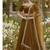 Mustard Brown Lehenga with Embroidered Dupatta